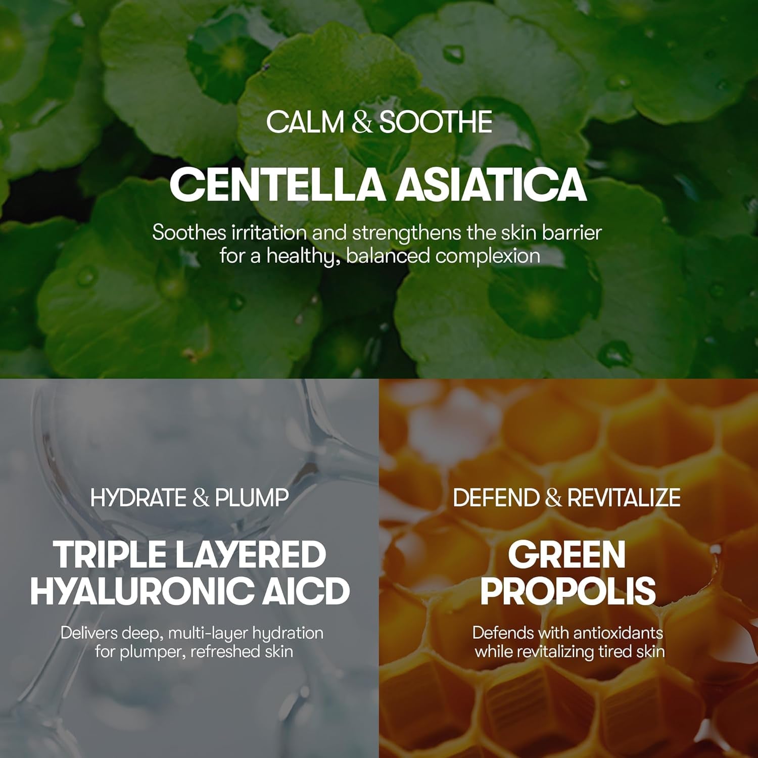 CICA Daily Soothing Mask 30 Sheets, Centella Asiatica & Hyaluronic Acid for Moisturizing & Hydrating, Instant Calm & Glow, Skin Softening Facial Mask, Korean Face Mask