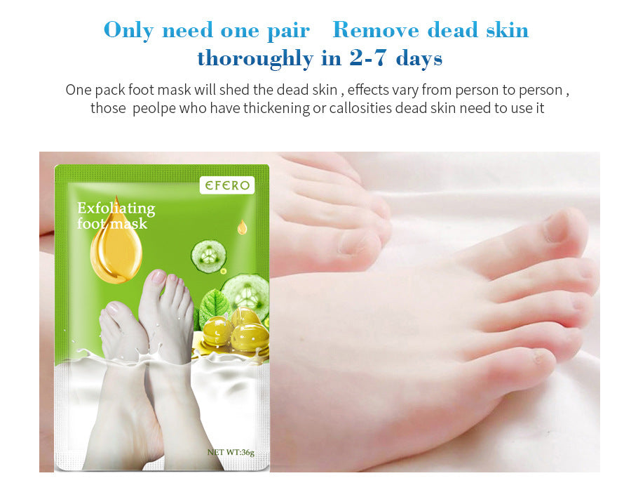 Masque exfoliant pour les pieds en forme de chaussettes – Pieds doux et lisses en 7 jours