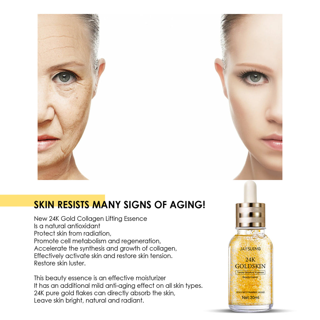 24K Gold Kollagen Protein Lifting Serum – Straffung & Anti-Aging