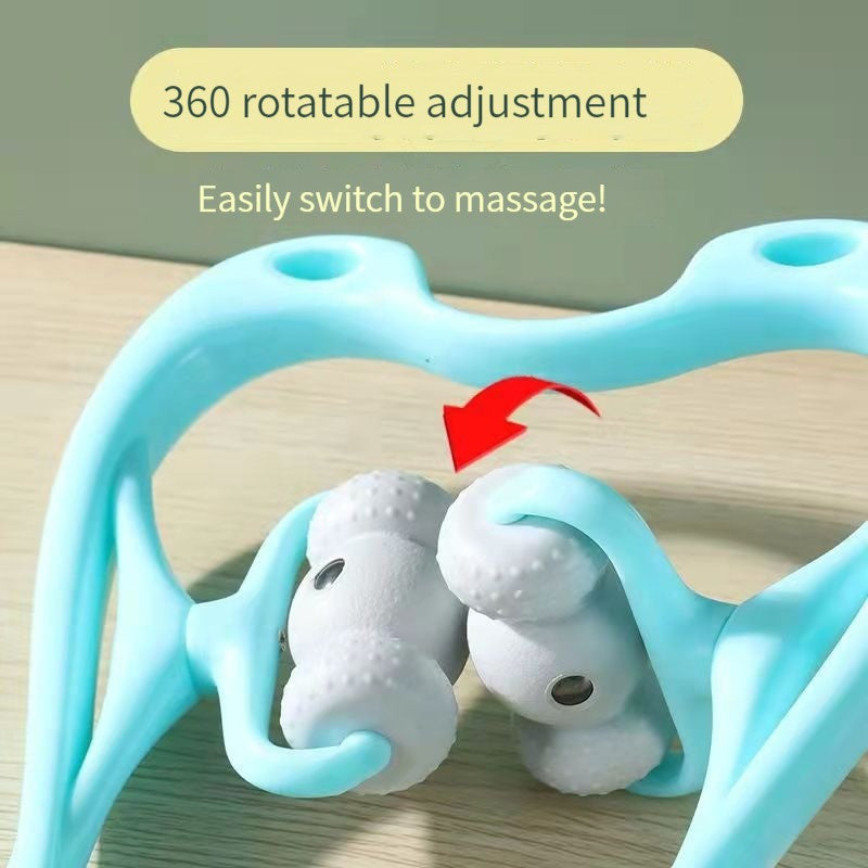 Nackenmassagegerät zur Schmerzlinderung Tiefengewebe 360-Grad-Nackenroller mit 96 Druckpunkt-Nackenkissen Massageroller für Nacken, Schulter, Taille, Beine, Füße Handliches Entspannungswerkzeug