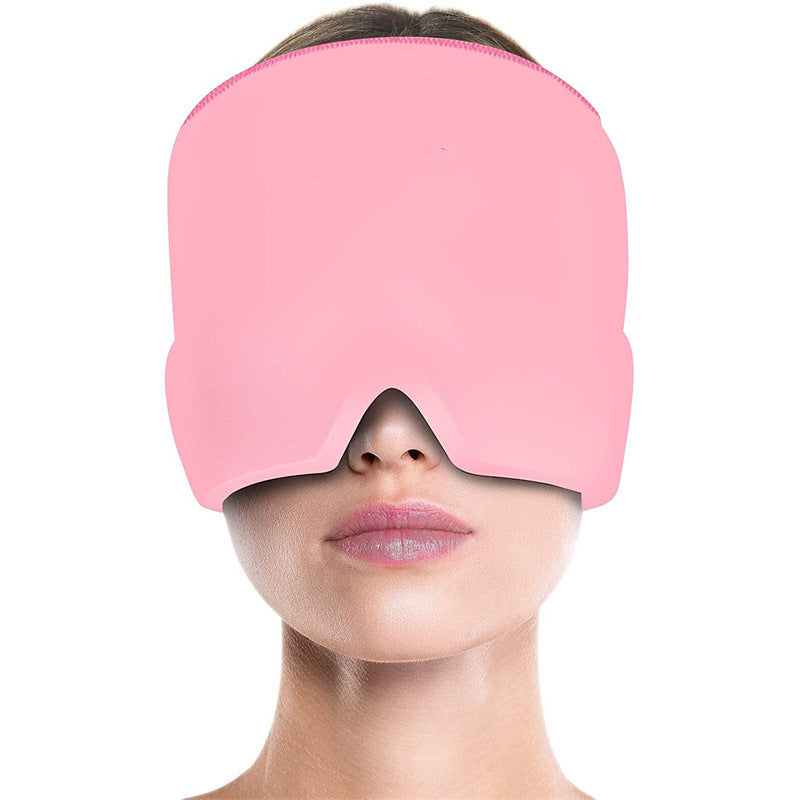 Bandeau Anti Migraine, Masque de Sommeil, Masque Oculaire Réutilisable pour la Tête, Compresse Froide, Soulagement de la Douleur Migraineuse, Anti Cernes et Yeux Gonflés