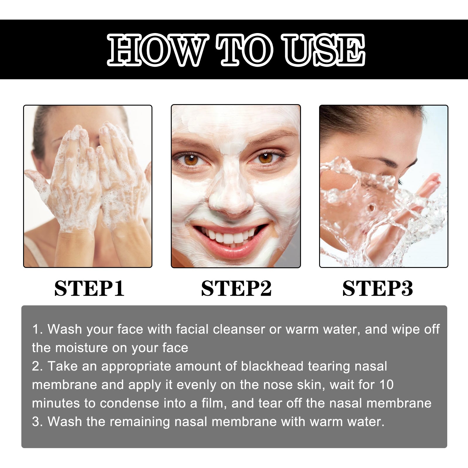 Blackhead Peeling Nose Mask – Deep Cleansing & Pore Tightening