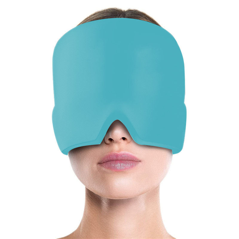 Bandeau Anti Migraine, Masque de Sommeil, Masque Oculaire Réutilisable pour la Tête, Compresse Froide, Soulagement de la Douleur Migraineuse, Anti Cernes et Yeux Gonflés
